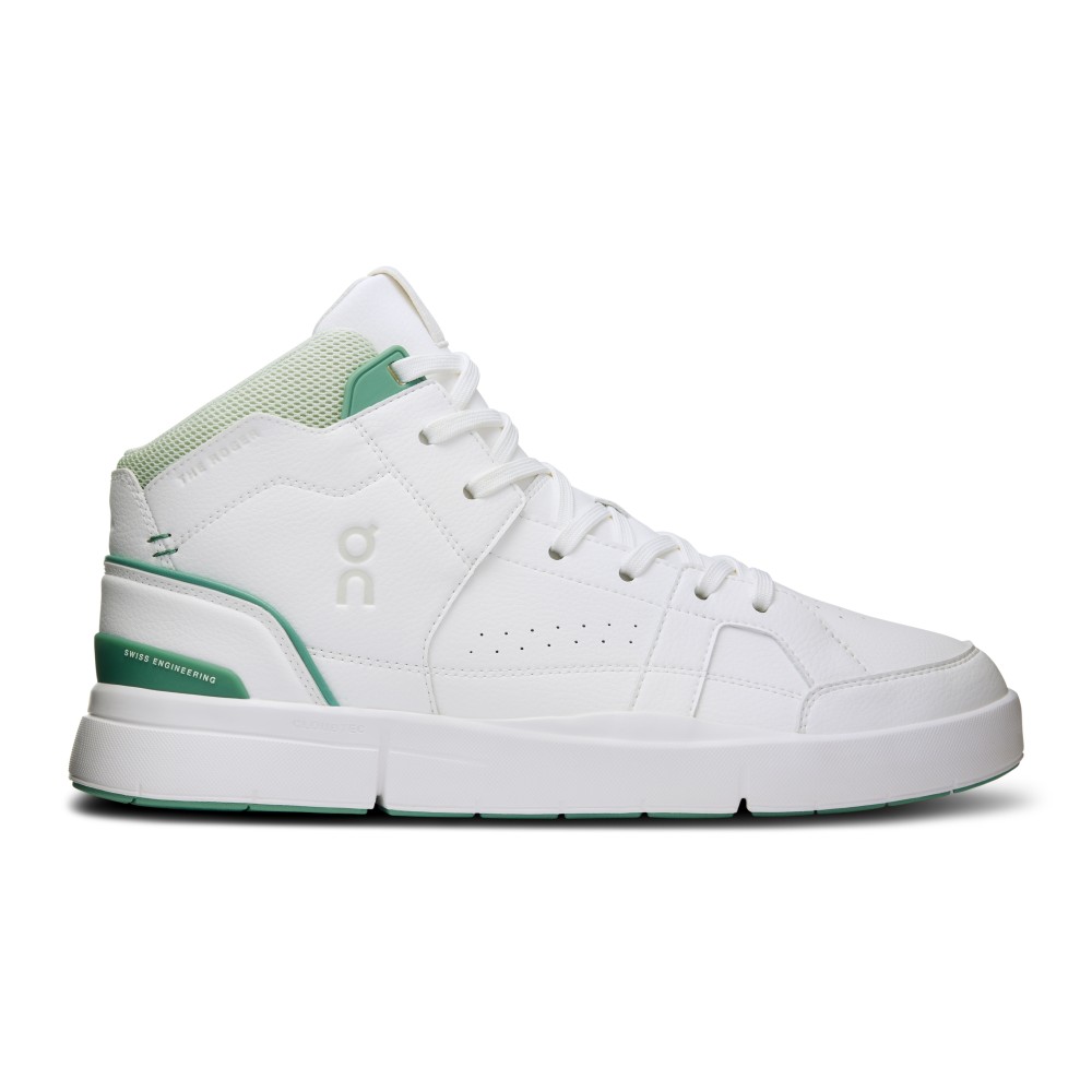 SCARPE ON THE ROGER CLUBHOUSE MID UOMO WHITE GREEN