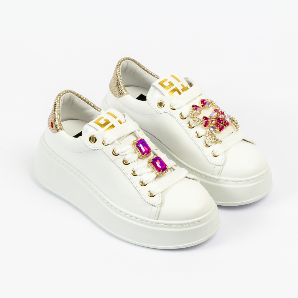 SHOES GIO+ PIA GRANCHIO WHITE FUCHSIA