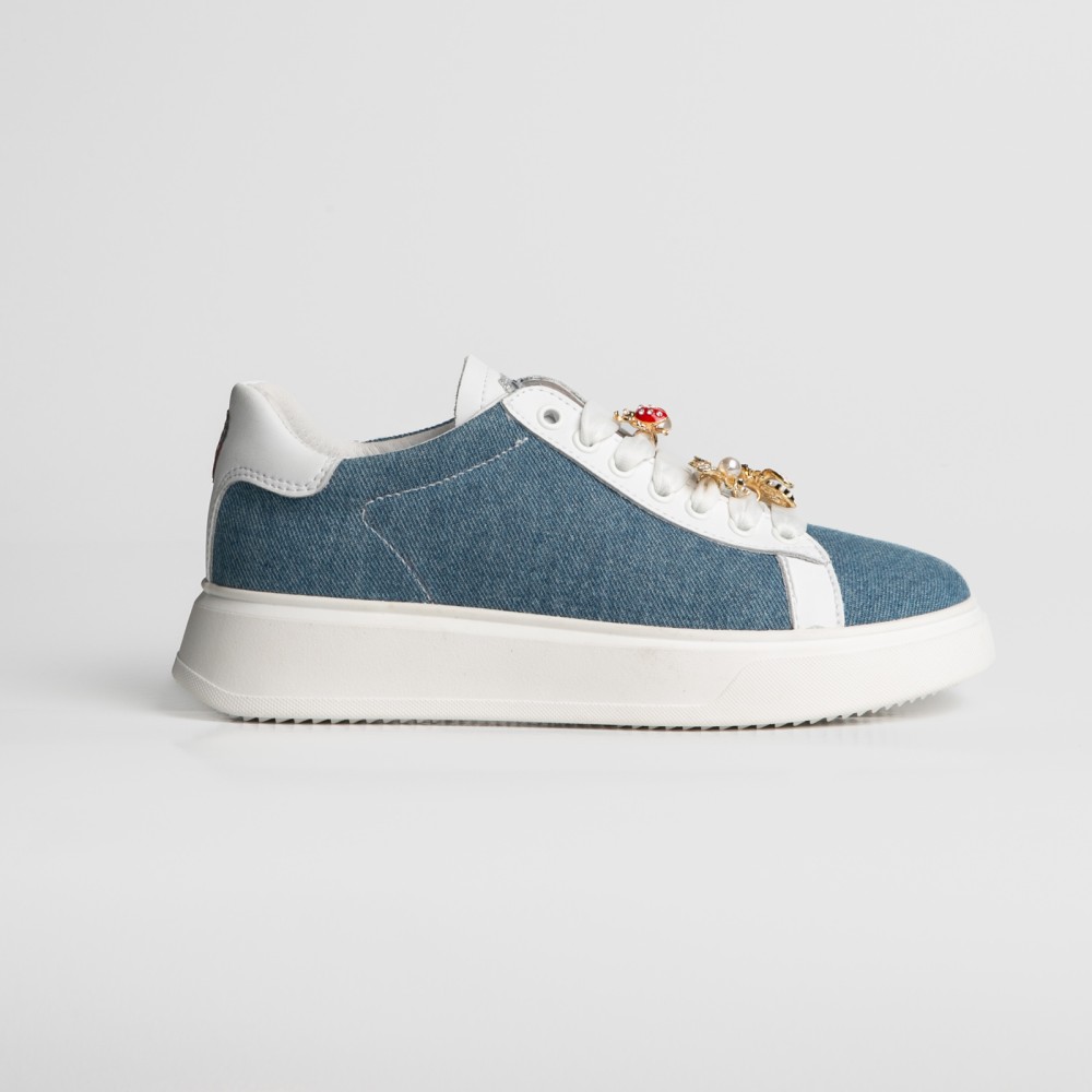 SCARPE NIS MIA DENIM COCCINELLA APE