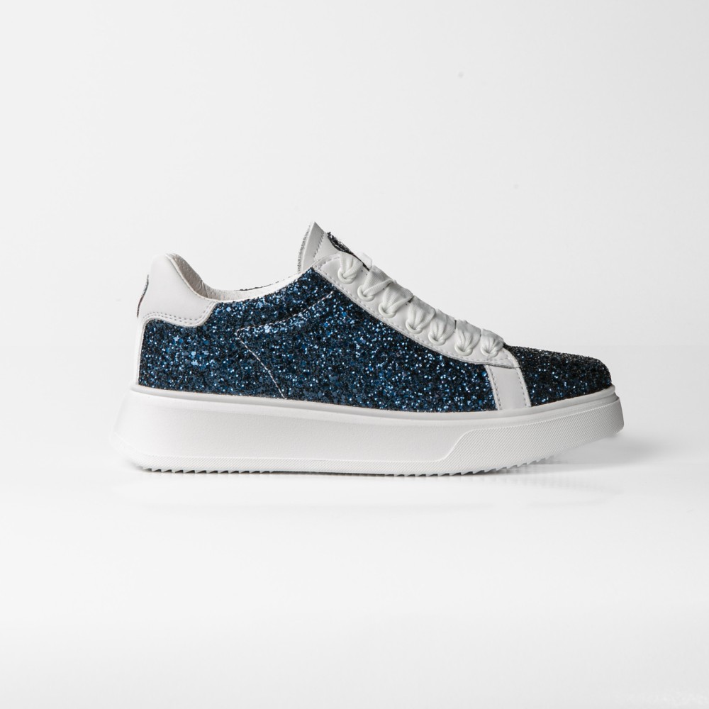 SCARPE NIS MIA BLU GLITTER