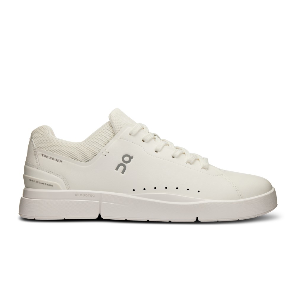 SCARPE ON THE ROGER ADVANTAGE UOMO WHITE UNDYED