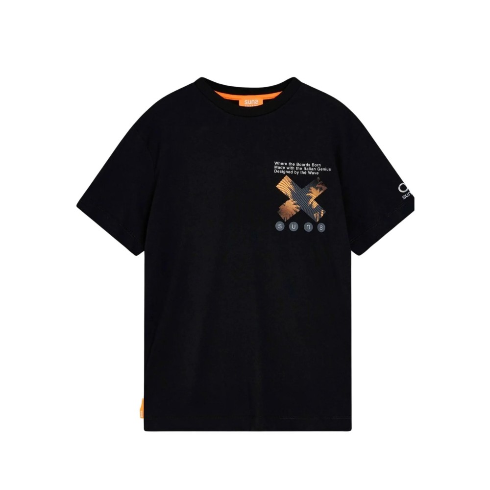 T-SHIRT SUNS BOARDS PAOLO MIAMI NERO