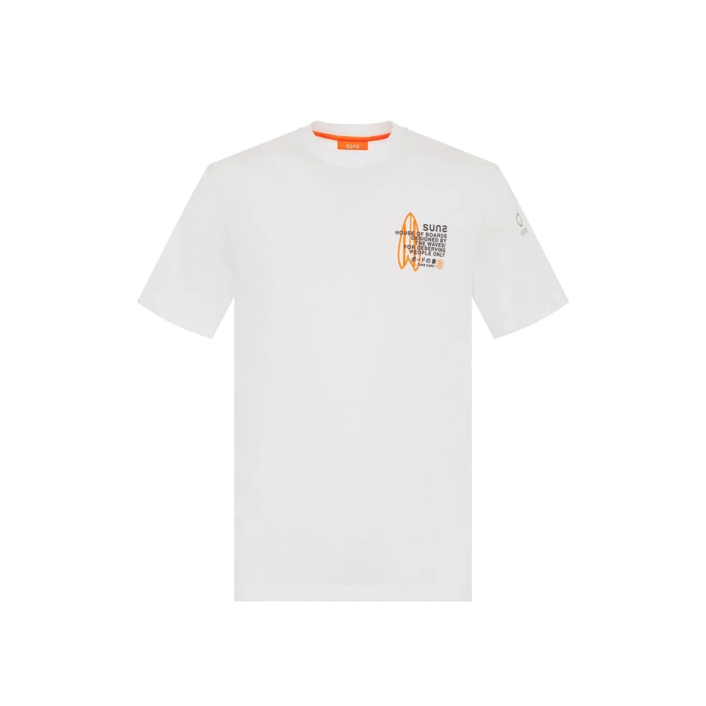 SUNS BOARDS PAOLO SURF WHITE T-SHIRT