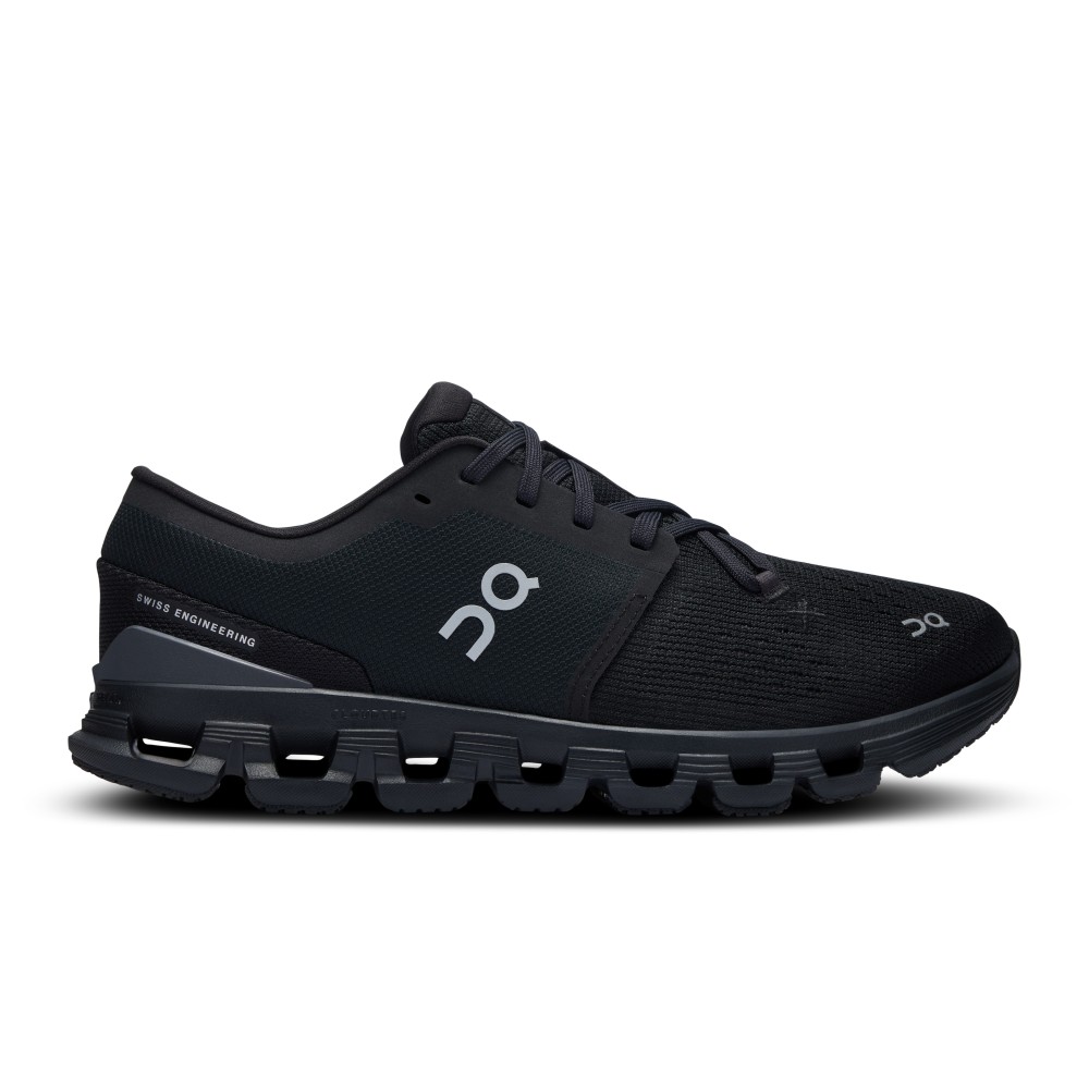 SHOES ON CLOUD X 4 WOMAN BLACK ECLIPSE