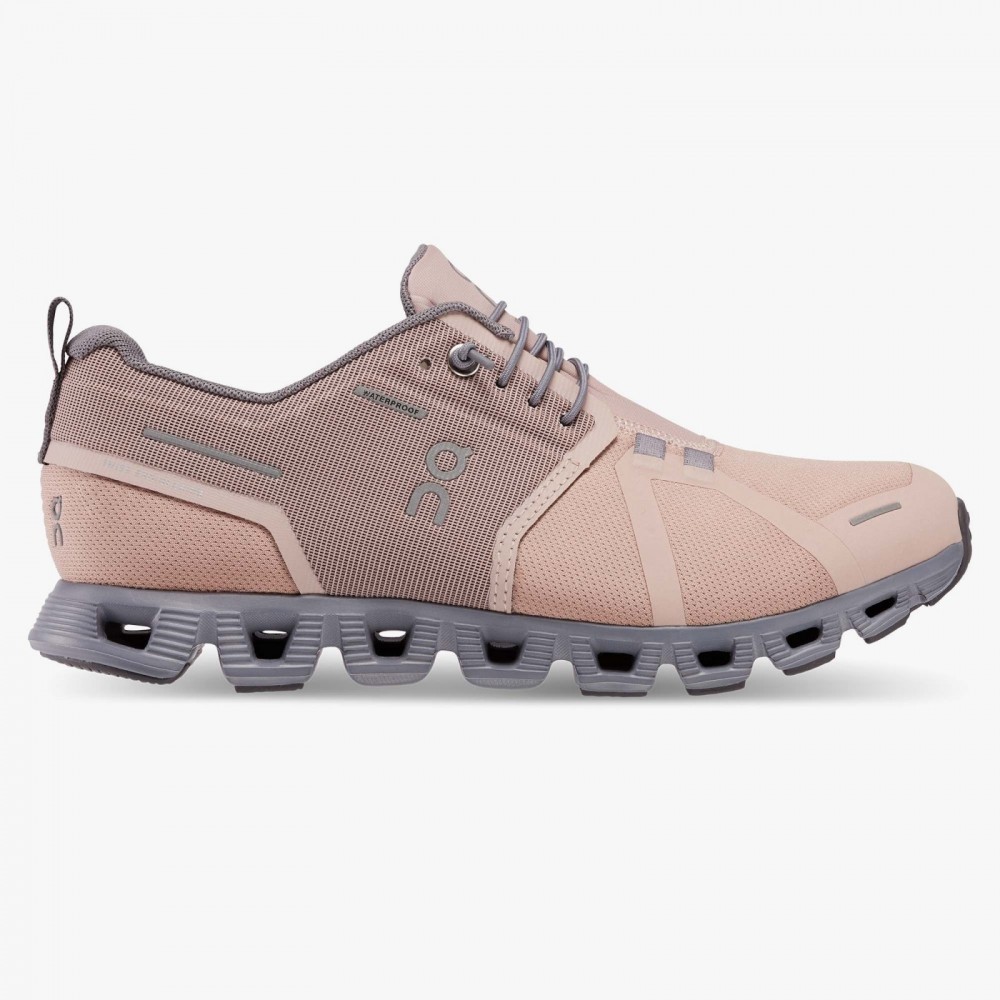 SCARPE ON CLOUD 5 WATERPROOF DONNA ROSE FOSSIL