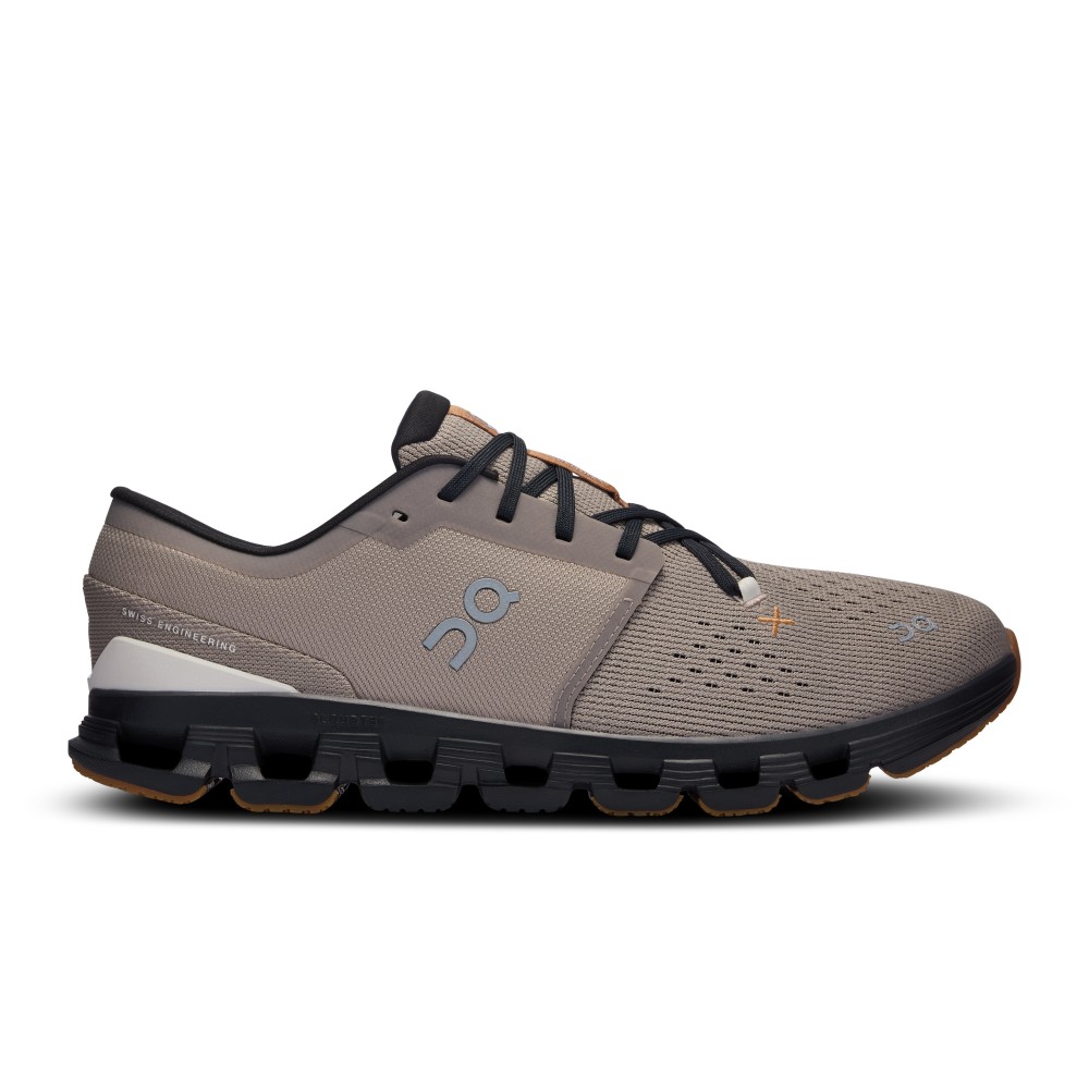 SCARPE ON CLOUD X 4 UOMO FOG BLACK