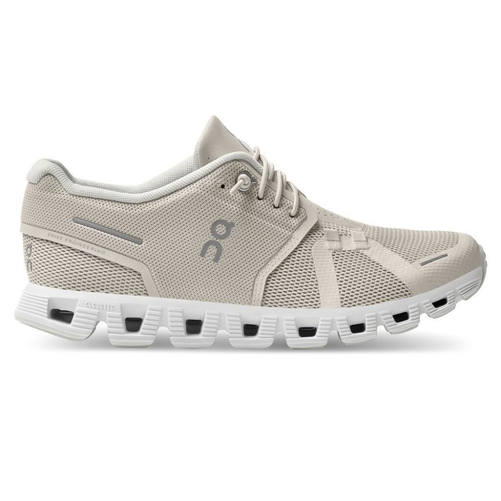 ON CLOUD 5 WOMEN'S SHOES PEARL WHITE