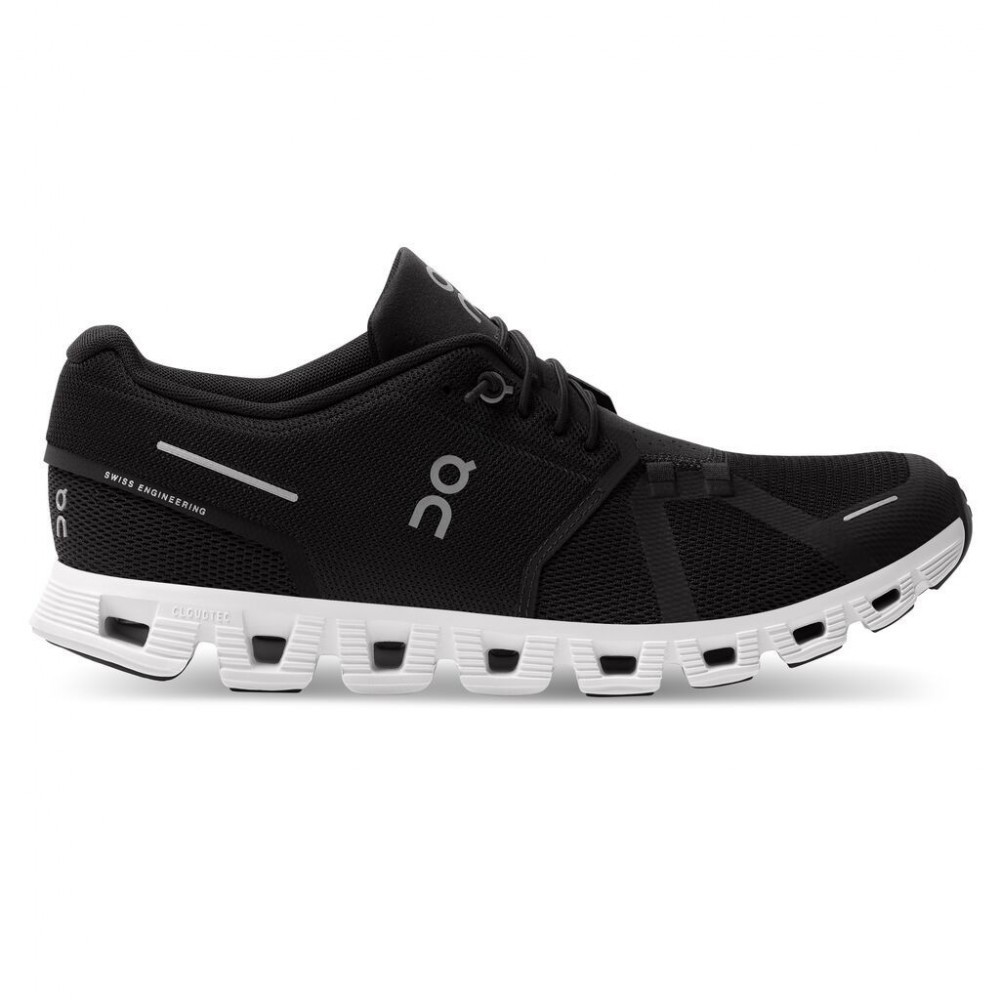 SCARPE ON CLOUD 5 UOMO BLACK WHITE